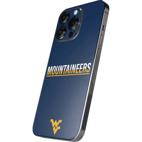 West Virginia University Blue Wood Floor iPhone 14 Pro Skin